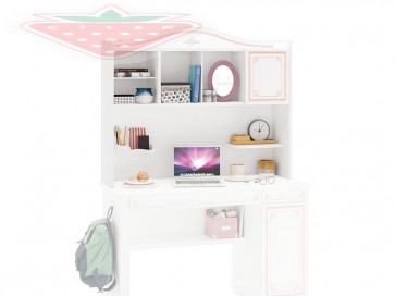 Íróasztal felsőrész gyerkszobába – Selena Pink