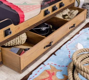 Ágyneműtartó hajóágyhoz - Cilek Black Pirate - 20.13.1309.00