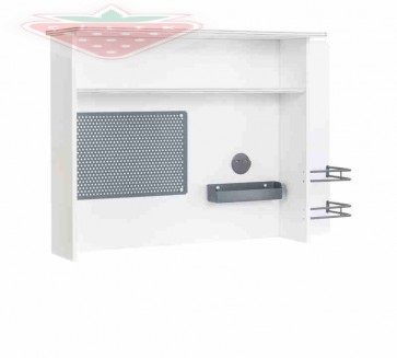 Íróasztal felsőrész gyerek íróasztalhoz – White