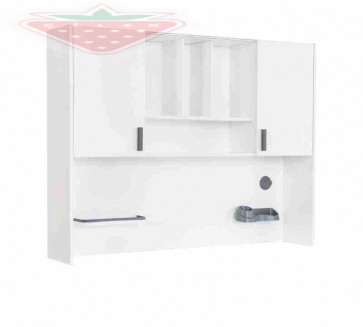 Széles íróasztal felsőrész gyerek íróasztalhoz – White