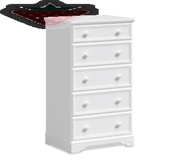 Cilek Rustic White Magas Komód- 20.72.1202.00 