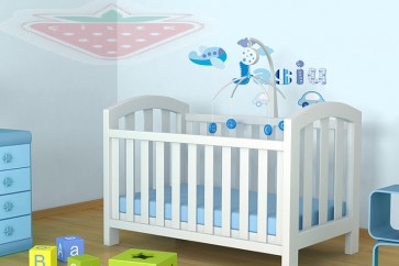 Betűk a gyermek nevével - minta Nr.09 sweet blue