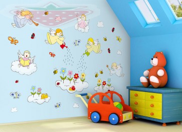 Matricák angyalok - kis készlet 0,5 m2