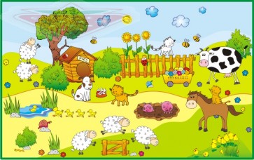 Matricák farm óriás készlet -2,4 m2