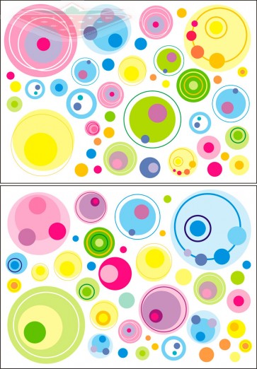 Matricák karikák - óriás készlet 2,4m2