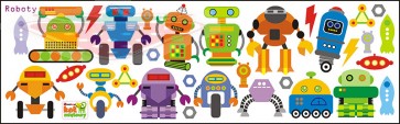 Falimatrica robotok - kis készlet 0,5 m2