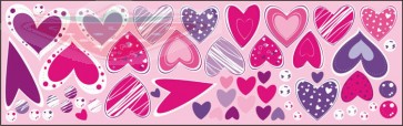 Matricák szívek szívecskék - kis készlet 0,5m2