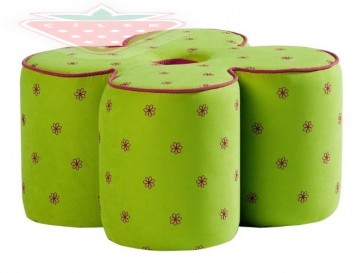 Ottoman, virág alakú ülőke zöld - Cilek Daisy 21.09.3307.00 -Raktáron