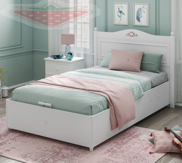 Cilek Rustic White Ágyneműtartós Ágy (120x200 Cm)- 20.72.1706.00 