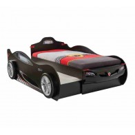 Fekete autóságy pótággyal Coupe (90x190 és 90x180) - Cilek Champion Racer - 20.03.1313.00